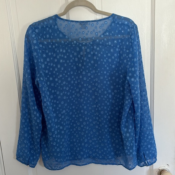 J. Crew factory semi sheer dot blouse - Picture 5 of 6